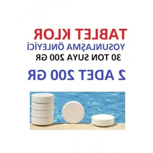 Yosun Önleyici Havuz Temizleyici Tablet, 200 Gr, 2 Adet Set
