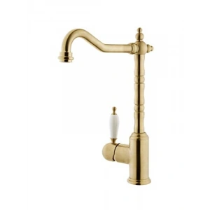 Yüksek Akış Hızlı Eviye Bataryası - Saten Altın