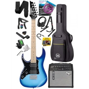 Yüksek Kaliteli Elektro Gitar Seti 50W Amfili