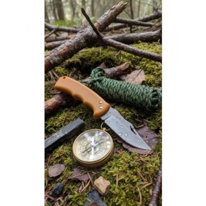 Yüksek Performanslı Kamp Çakısı, Sarı Plastik Saplı