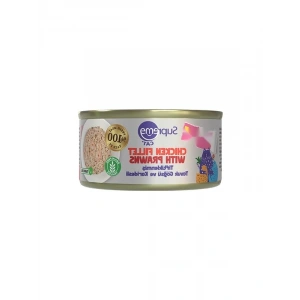 Yüksek Proteinli Yaş Kedi Maması, Tavuk ve Karidesli, 70 gr