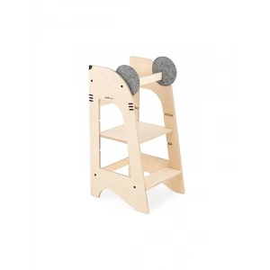 Yüksekliği Ayarlanabilir Ahşap Öğrenme Kulesi, 3 Kademe