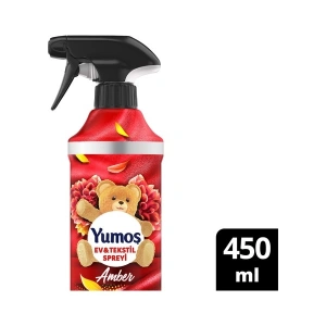 Yumoş Ev ve Tekstil Spreyi Amber Yıkanması Zor Eşyalar İçin 450 ml