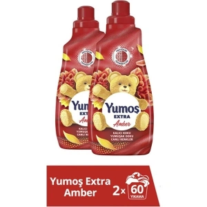 Yumoş Extra Çamaşır Yumuşatıcısı Amber 1440 ml 2 Adet Yumoş Amber 1440