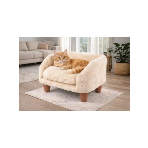 Yumuşak Peluş Kedi Koltuğu, Çıkarılabilir Kılıf, Konforlu Yatak
