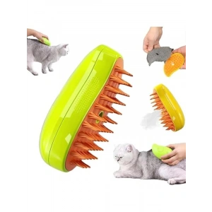 Yumuşak Silikon Başlıklı Buharlı Kedi ve Köpek Tarağı