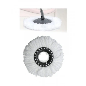 Yuvarlak Mop Yedek Başlık - Döner Başlıklı Paspas Yedeği