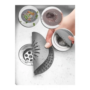 Yuvarlak Silikon Süzgeçli Lavabo Tıpası - Dayanıklı ve Esnek