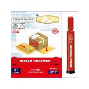 Yuvarlak Uçlu Koli Kalemi, 12 Adet Renk Seçeneği