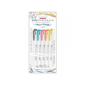 ZEBRA Mildliner Brush Pen Seti – Farklı Renk Seçenekleri