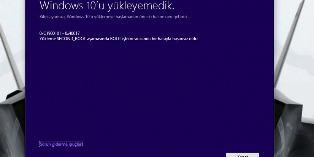 Windows 0xC1900101 Hatası Nedir? Kesin Çözümü ve Servis Sürecimiz