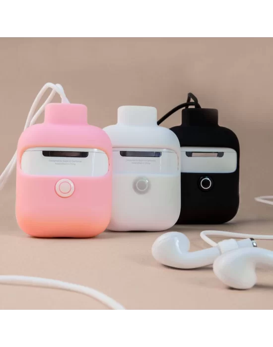 Apple Airpods 2. Nesil Kılıf Boyun Askılı Jelly Bean Tasarımlı Kablosuz Şarj Özellikli Lisanslı Switcheasy ColorBuddy Kapak