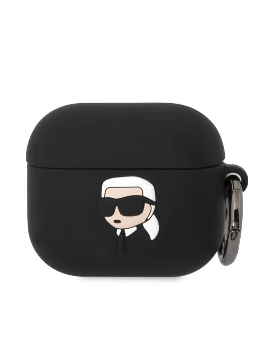 Apple Airpods 3. Nesil Kılıf Karl Lagerfeld Orjinal Lisanslı Karl 3D Silikon Kapak