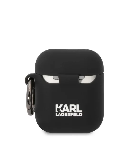 Apple Airpods Kılıf Karl Lagerfeld Orjinal Lisanslı Karl 3D Silikon Kapak