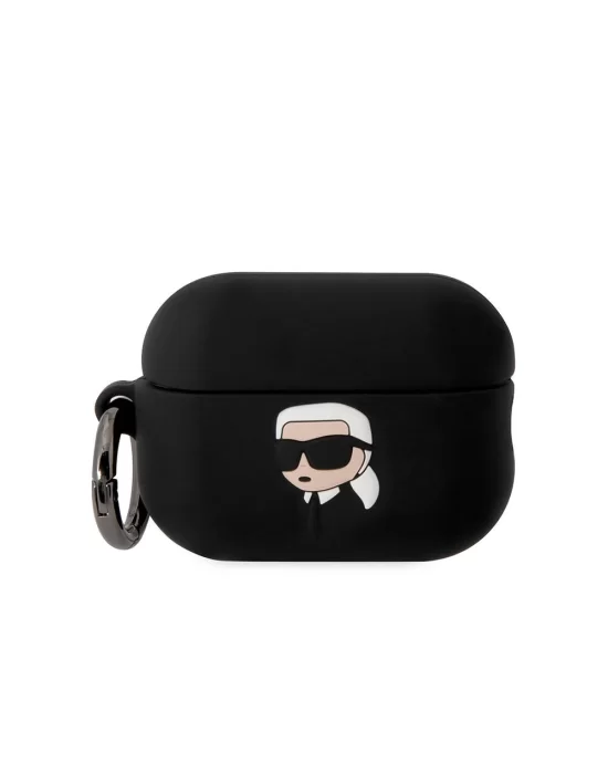 Apple Airpods Pro 2 Kılıf Karl Lagerfeld Orjinal Lisanslı Karl 3D Silikon Kapak