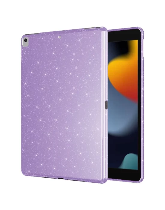 Apple iPad 10.2 2021 (9th Generation) Zore Tablet Koton Case with Glittering Shiny Appearance