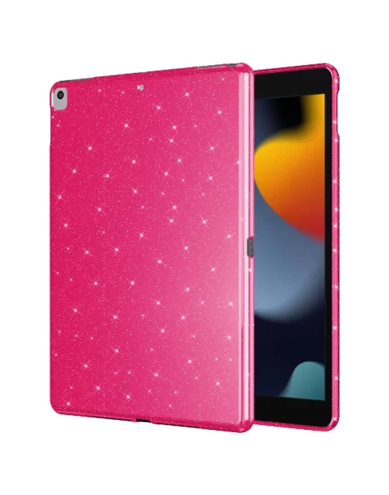 Apple iPad 10.2 2021 (9th Generation) Zore Tablet Koton Case with Glittering Shiny Appearance