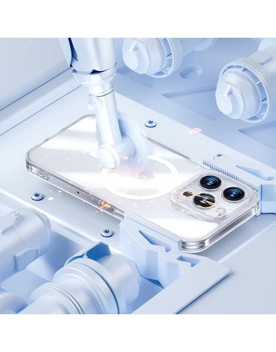 Apple iPhone 14 Pro Max Kılıf Magsafe Şarj Özellikli Kamera Korumalı Benks Corning Glass Serisi Kapak