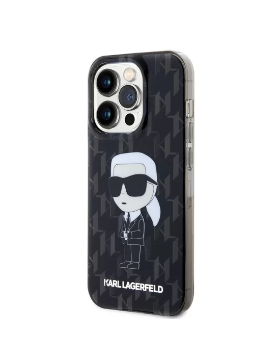 Apple iPhone 15 Pro Kılıf Karl Lagerfeld IML İkonik Monogram Orjinal Lisanslı Kapak