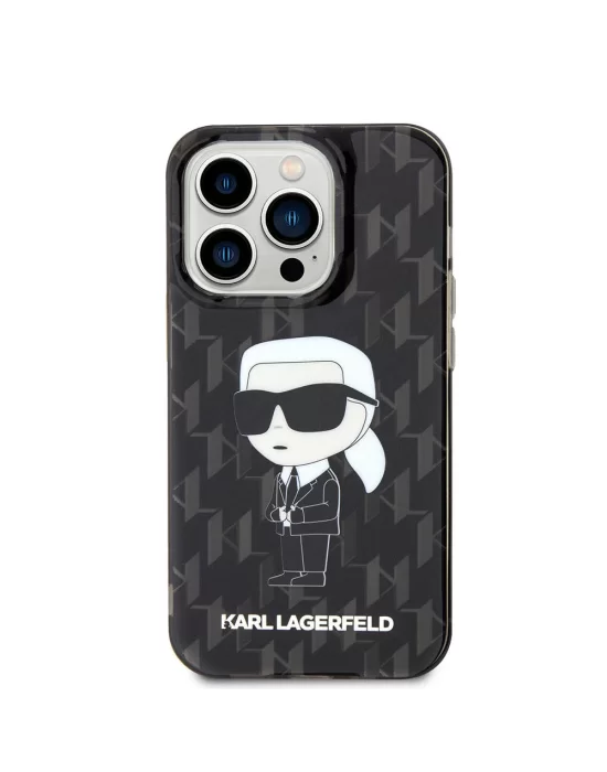 Apple iPhone 15 Pro Kılıf Karl Lagerfeld IML İkonik Monogram Orjinal Lisanslı Kapak