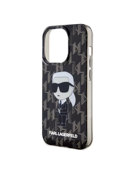 Apple iPhone 15 Pro Kılıf Karl Lagerfeld IML İkonik Monogram Orjinal Lisanslı Kapak