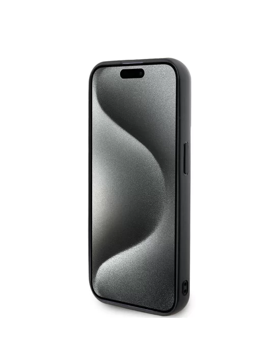 Apple iPhone 15 Pro Kılıf Karl Lagerfeld Silikon 3D K&C Logo Orjinal Lisanslı Kapak