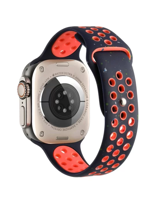 Apple Watch 40mm Kordon Yeni Seri 2023 KRD-02 Silikon Strap Kayış