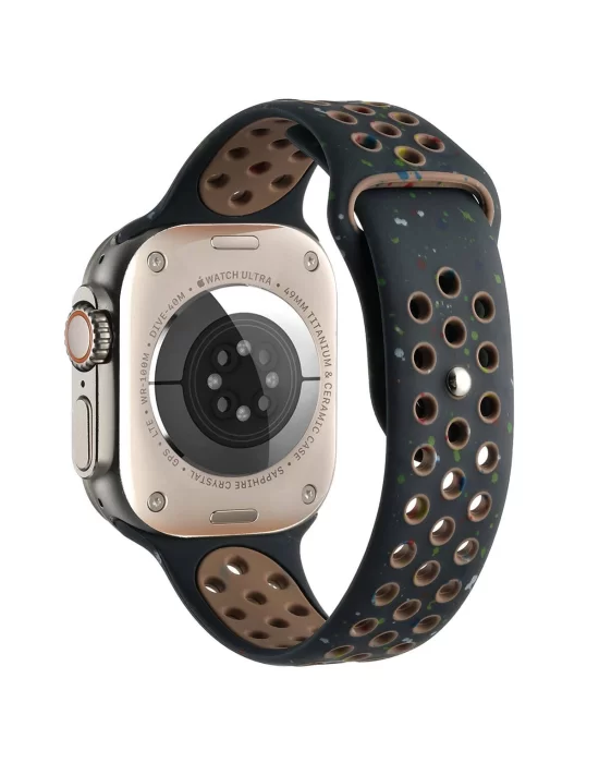 Apple Watch 42mm Kordon Yeni Seri 2023 KRD-02 Silikon Strap Kayış