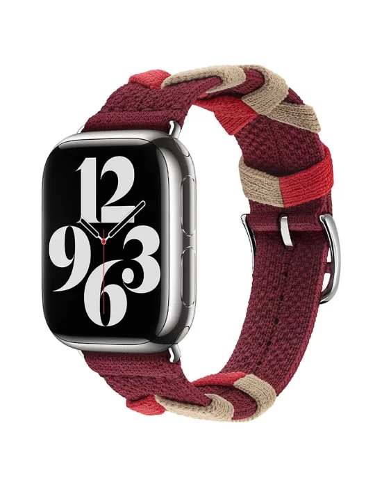 Apple Watch 44mm Zore KRD-97 Sarmal Örgü Tasarımlı Kordon