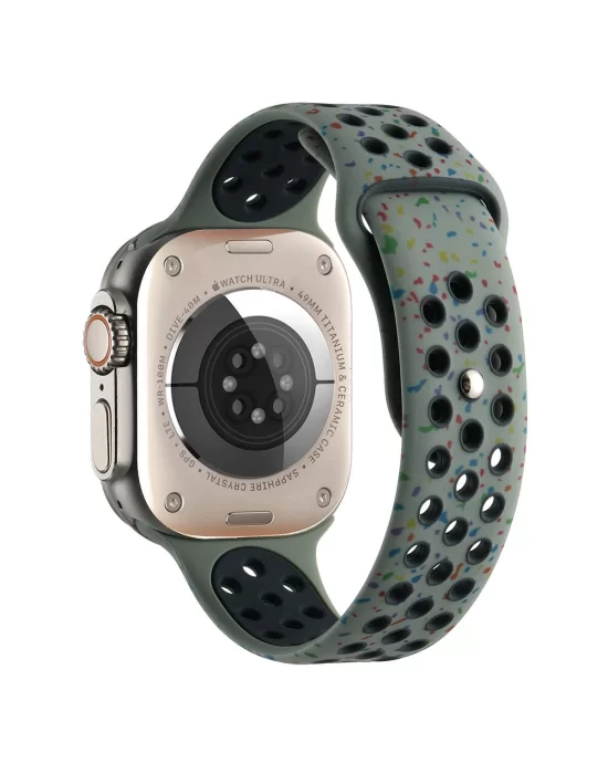 Apple Watch Ultra 49mm Kordon Yeni Seri 2023 KRD-02 Silikon Strap Kayış