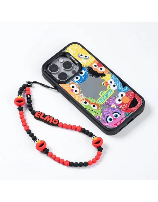 Casebang Cookie ve Elmo Sesame Street Telefon Bilek Askı İpi