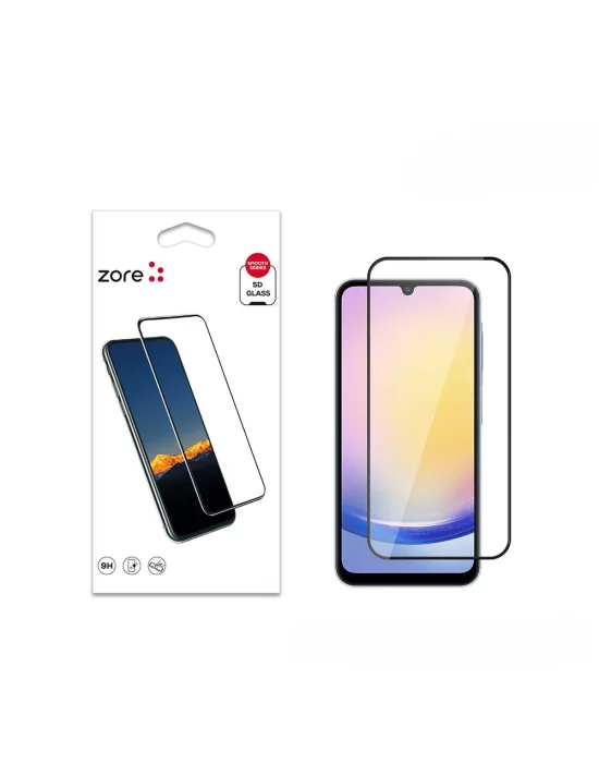 Galaxy A25 Zore Kenarları Kırılmaya Dayanıklı Cam Ekran Koruyucu