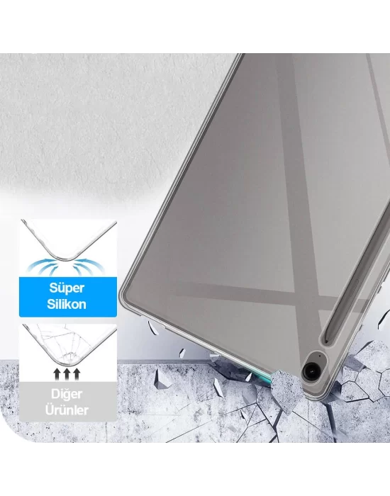 Galaxy Tab S9 FE Kılıf Zore Tablet Süper Silikon Kapak