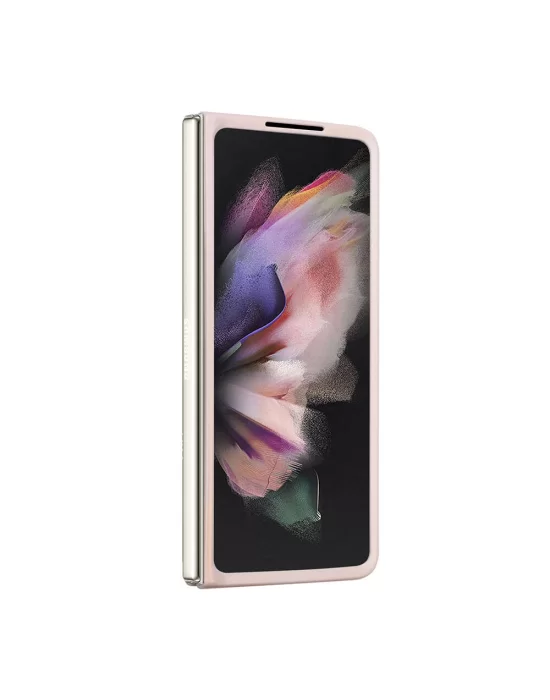 Galaxy Z Fold 5 Kılıf Guess Orjinal Lisanslı PU Deri Taşlı Üçgen Logo 4G Desenli Strass Kapak