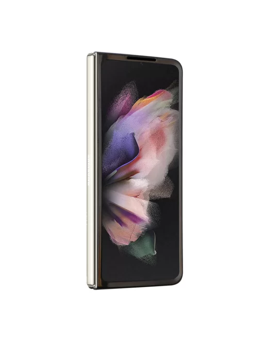 Galaxy Z Fold 5 Kılıf Guess Orjinal Lisanslı PU Deri Taşlı Üçgen Logo 4G Desenli Strass Kapak