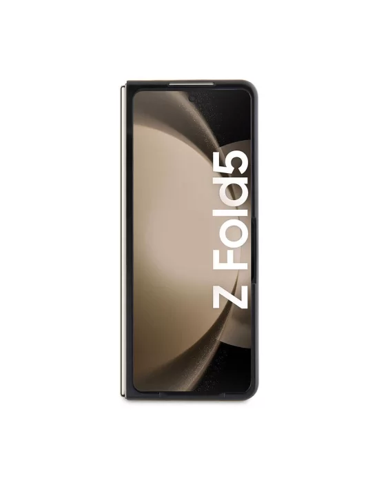 Galaxy Z Fold 5 Kılıf Mercedes Benz Orjinal Lisanslı Metal Yıldız Logolu Urban Deri Kapak