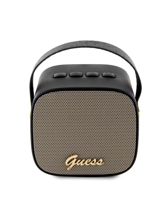 Guess Orjinal Lisanslı Askılı PU Deri Yazı Logolu 5W Bluetooth Speaker