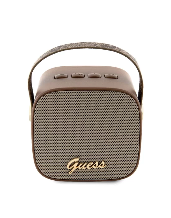 Guess Orjinal Lisanslı Askılı PU Deri Yazı Logolu 5W Bluetooth Speaker