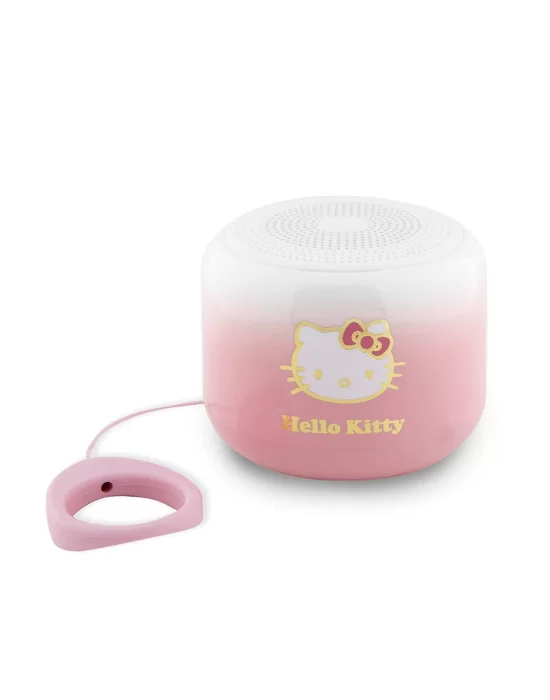 Hello Kitty Renk Geçişli Elektroplating Logolu Parmak Tutamaçlı Mini Bluetooth Speaker Hoparlör