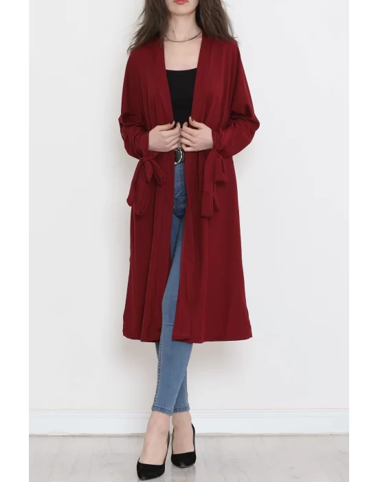 Kemerli Kimono Bordo - 10015.1778.