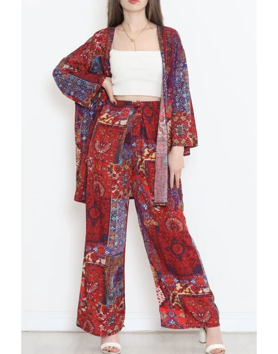 Kimono Takım Bordo - 10553.1095.