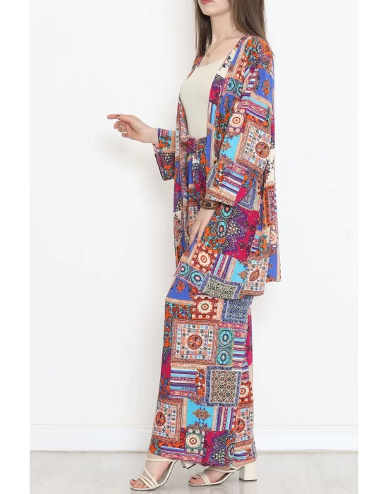 Kimono Takım Çiçekdesenli - 10553.1095.