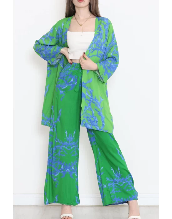 Kimono Takım Yeşilmavi - 10553.1095.