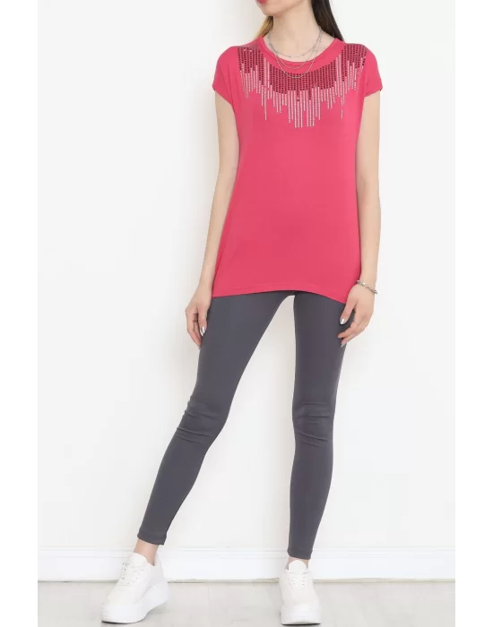 Pul Detaylı Bluz Pembe - 17145.599.