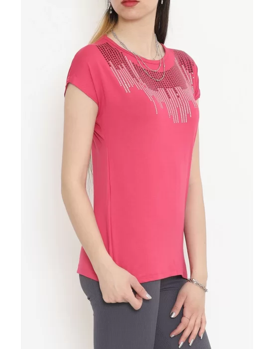 Pul Detaylı Bluz Pembe - 17145.599.