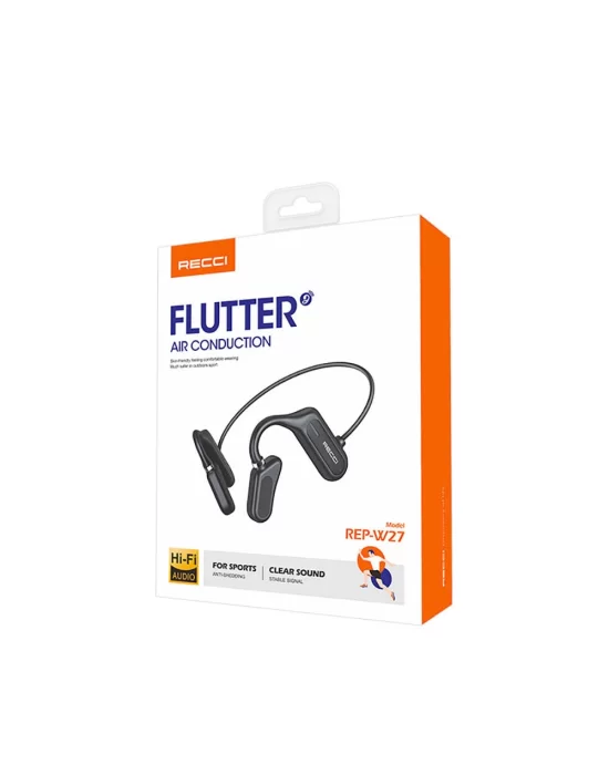 Recci REP-W27 Flutter Serisi Suya Dayanıklı Sporcu Bluetooth Kulaklık