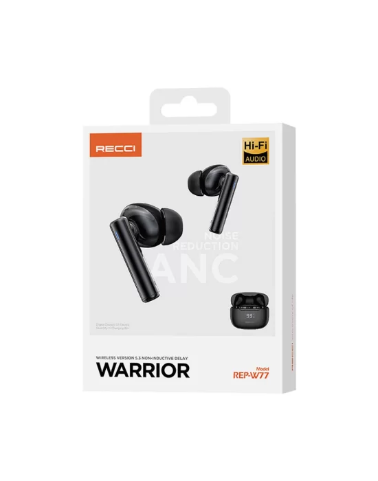 Recci REP-W77 Warrior ANC Özellikli TWS Wireless 5.3 Bluetooth Kulaklık