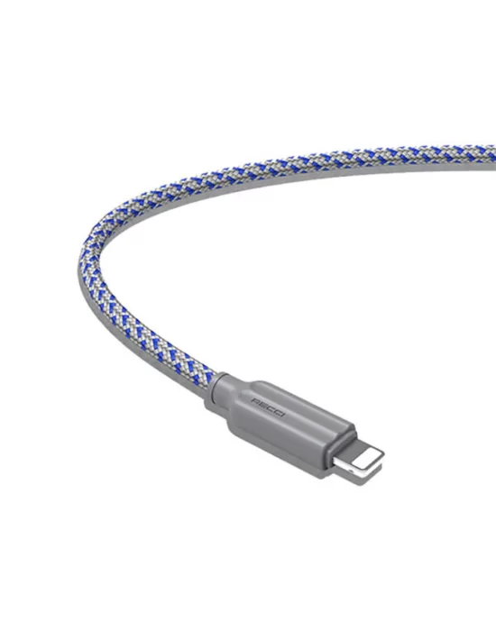 Recci RTC-N23L 2.4A Hızlı Şarj Özellikli Lightning to USB-A Kablo 1M