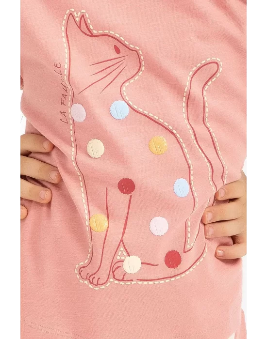 Roly Poly RP2791-2 Kız Çocuk Kapri Pijama Takımı