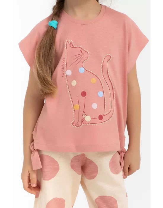 Roly Poly RP2791-2 Kız Çocuk Kapri Pijama Takımı